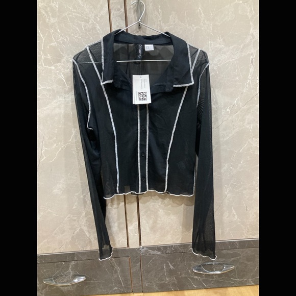 NWOT Sexy mesh top by H&M - Picture 2 of 3